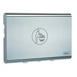 Mediclinics - Baby Wickeltisch horizontal Edelstahl-Look