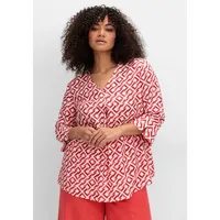 sheego »3/4-Arm-Tunika mit Faltendetails und Grafikprint
