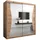abiks möbel Schwebetürenschrank MONACO 200 x 200 x 62 cm Eiche Artisan