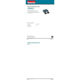 Makita Power Source Kit 18 V Li-Ion 2 x 5,0 Ah + DC18RD Ladegerät 199482-2