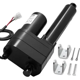 Vevor 12-V-Linearantrieb, 200 mm Linear Actuator, 9000 N Linearmotor, IP65, 5 mm/s, Lineartechnik-Aktuatoren mit Montagehalterungen für Industriemaschinenbehälter, Schwerlasthebesysteme