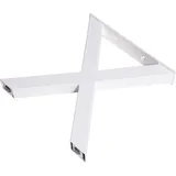 Dieda Bankgestell X-Form Weiß 400 mm x 420 mm