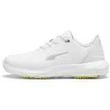 Puma PHANTOMCAT NitroTM + Golf Shoe, Puma White-Puma Silver-ASH Gray, 45 EU
