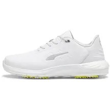 Puma PHANTOMCAT NitroTM + Golf Shoe, Puma White-Puma Silver-ASH Gray, 45 EU