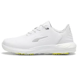 Puma PHANTOMCAT NitroTM + Golf Shoe, Puma White-Puma Silver-ASH Gray, 45 EU