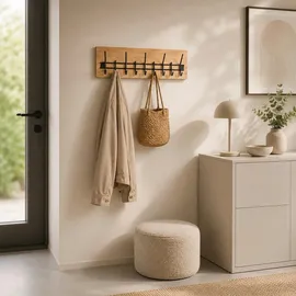 Haku-Möbel Wandgarderobe Parma 60 x 20 cm Eiche