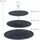 Relaxdays Etagere, 3 Etagen, Schiefer, Kuchen, Snacks, Obst, Metallgriff, Servierständer, HxD 33x30 cm, anthrazit/Silber