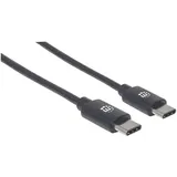 Manhattan USB-Kabel USB 2.0 USB-C® Stecker 0.50m Schwarz 354868