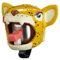 XLC Fahrradklingel Glocke Crazy Stuff Leopard, Mehrfarbig, 5.5 x