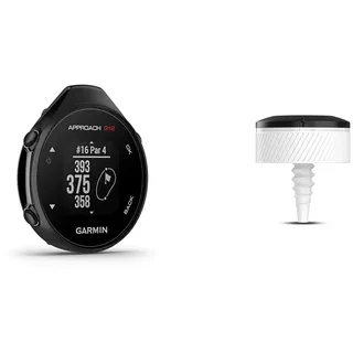 Garmin Approach G12 - GPS-Golfgerät mit Entfernungsangaben zum Grün und zu Hindernissen & Approach CT10 - Starter Kit (3 sensors), Automatic Club Tracking System