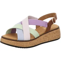 Gabor Damen Sandalette Florenz in sky/lila/pista/cam