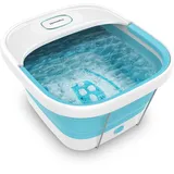 HoMedics faltbares Fußmassage-Spa mit Luftblasen, Fußbad mit Wärmeerhaltung HeatKeep-Technologie, faltbares elektrisches Fußspa-Gerät mit Sprudelmassage, Fußbäder für Frauen & Männer