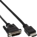 InLine 17661E HDMI-DVI Adapterkabel HDMI Stecker auf DVI 18+1 Stecker 1m