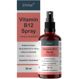 EXVital Vitamin B12 Spray mit Quatrefolic® Folsäure