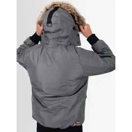 Arctic Seven Winterjacke ARCTIC SEVEN "ASArthuro", Herren, Gr. XL, grau, Obermaterial: 100% Polyester. Innenseite: 100% Polyester. Futter: 100% Polyester. Fellimitat: 100% Polyester, Jacken Winterjacke, mit abnehmbarer Kapuze und abnehmbarem Kunstfell