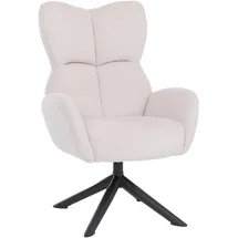 MCW Loungesessel Q54 Cord 320 g/m2 80 x 80 x 100 cm Creme mit Wippfunktion