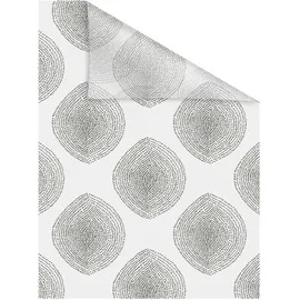 Lichtblick Fensterfolie selbstklebend, Sichtschutz, Stripy Boho Drop - Weiß B/L: ca. 100x130 cm
