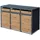 ML-Design Mülltonnenbox 200 x 80 x 116,3 cm anthrazit-eichenoptik