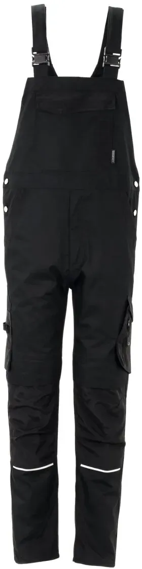 Planam Herren Latzhose Norit 6520 schwarz/schwarz