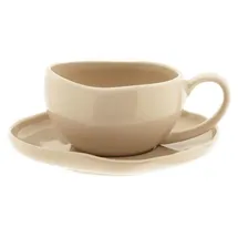 Almina Wave Biscuit Kaffeeservice 12-tlg. beige/braun