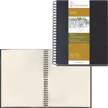 Hahnemühle Skizzenbuch D&S, DIN A4 Hochformat, schwarz Spiral