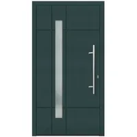 KNOCK Flügelüberdeckende Kunstoff-Haustür »Terra«, moosgrün - gruen