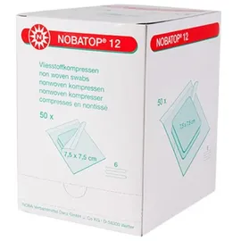 NOBAMED NOBATOP 12 7.5X7.5CM 2 STERILE KOMPRESSEN PRO SET