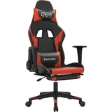 vidaXL Gaming-Stuhl Kunstleder Schwarz & Rot