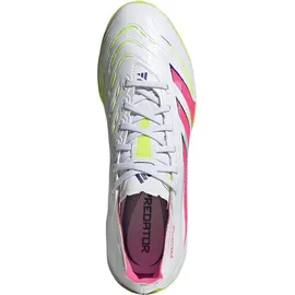adidas Predator League TF Herren Cloud White/Lucid Pink/Lucid Lemon 44