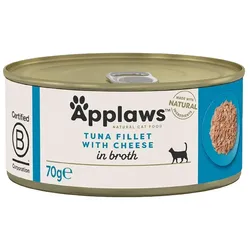 Applaws Premium Nassfutter für Katzen - Thunfischfilet & Käse