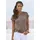 VIVANCE Kurzarmshirt Braun 36/38