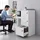 Relaxdays Aktenschrank 4700 x 40 x 1350 cm Weiß