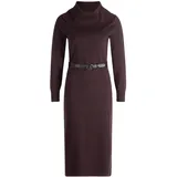 Zero Strickkleid mit Gürtel Braun 34