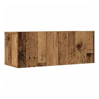 VidaXL 5-tlg. TV-Schrank-Set Wandmontage Altholz-Optik Holzwerkstoff