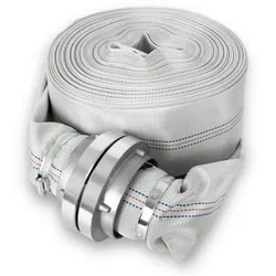 EBERTH 3" Feuerwehrschlauch 30m mit Storz Kupplung, Gewebeschlauch für Industrie, Wasser, Pumpe, Garten, Storz 75-B