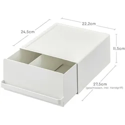 Yamazaki Schublade weiß Küche für Arbeitsplatte 22x11x27cm für zusätzlichen Stauraum