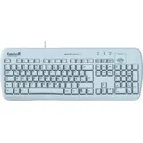 Medigenic Tastatur USB + PS/2 Deutsch Weiß