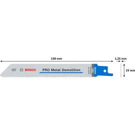 Bosch Säbelsägeblatt S 925 VF, Heavy for Metal, 5 Stück