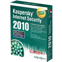 Kaspersky internet security 2010 - mise à jour (3 postes, 1 an) [Import]