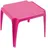 PROGARDEN Tavolo Kinder-Stapeltisch 50 x 50 x 44 cm pink