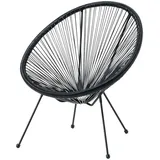 VCM ebuy24 Elisabeth Garten Loungestuhl Schwarz