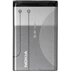 Akku Nokia original BL-5C für 6230i, 1101, 1108, 1200, 2310, 2600, 3650, 6600, C1, C2, E60, N70, X2