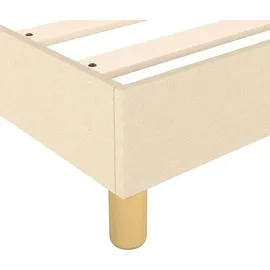 vidaXL Boxspringbettgestell 200 x 200 cm Creme