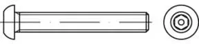ISO 7380 Diebstahlhemmende Flachkopfschraube VG M5x25 Edelstahl A2 blank Pin-Innensechskant
