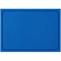 morleos Muvell Schneidebrett Kunststoff HDPE500 | blau 35x25x2 cm | Schneidbrett | Gastro Profi HACCP Fisch Küchenbrett | 1 Seite mit Saftrinne |