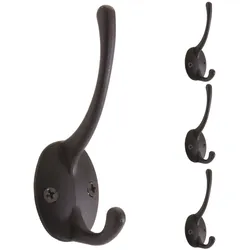 4er-Set Garderobenhaken MCW-C75, Haken Wandhaken Kleiderhaken Set