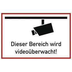 Hinweiszeichen ( 9000477150 ) Videoüberwacht Aluminium