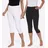 Sieh an! Caprileggings Hosen Schwarz 50