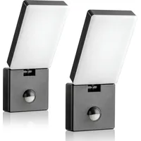 Sebson LED Aussenleuchte Bewegungsmelder - 2er Set - Wandleuchte