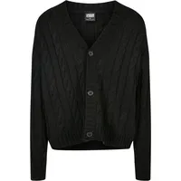 URBAN CLASSICS Boxy Strickjacke Black L